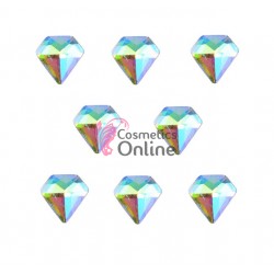 Cristale pentru unghii Marquise, 4 bucati Cod MQ050 Diamante Argintii cu Reflexii